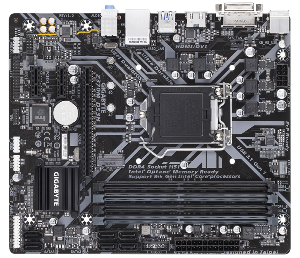 USED GIGABYTE Z370M-DS35 - Image 2