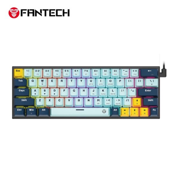 Fantech MK874 V2 Atom 63 RGB Mechanical MIZU Edition – Sky Blue atom 63