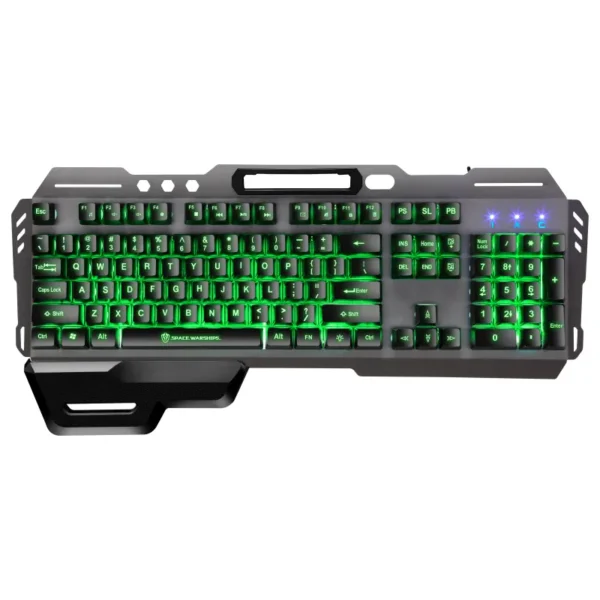 SPACE WARSHIP-GK70 Ergonomic Gaming Keyboard with RGB Lighting - Black