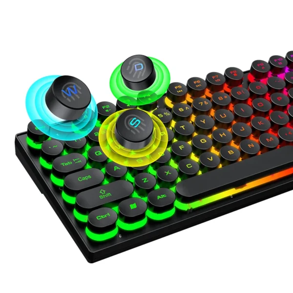 T-WOLF-T80 RGB Gaming Keyboard - Image 4