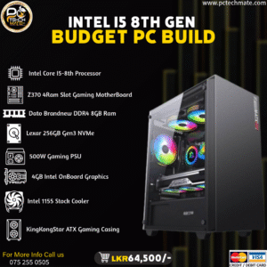 Intel I5 8th Gen Budget PC Build
